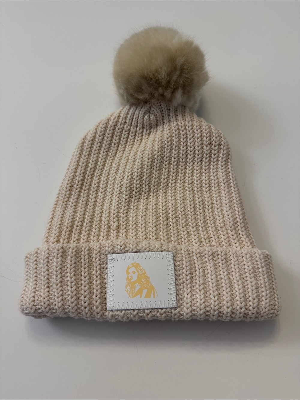 Rare Hermione Granger Cream Knit Pom Beanie